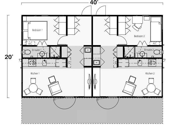 Intermodal Shipping Container Home Floor Plans Below Are Example