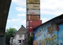 Freitag Flagship Store Zuerich.  Shipping Container Prefab Architecture Tower.