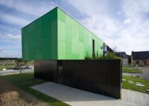 Crossbox - Shipping Container Prefab House with a Green Sustainable Roof.