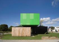 Crossbox - Shipping Container Prefab House with a Green Sustainable Roof.