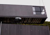 Stevens Container House.  Shipping container green home sustainable architecture.