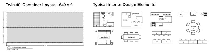 Shipping Container Home - RSCP - Floor Plan Image Example 