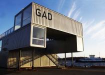 Gad - Recycled Shipping Container Gallery In Oslo.  Shipping Container Prefab Architecture At Its Best.