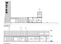 Wijn of Water Shipping Container Restaurant.  Commercial prefab green shipping container sustainable architecture.