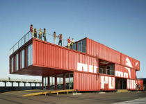 Puma Flexible Container Retail.  Mobile shipping container prefab modular architecture.