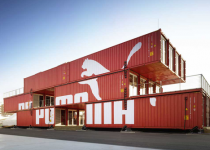 Puma Flexible Container Retail.  Mobile shipping container prefab modular architecture.