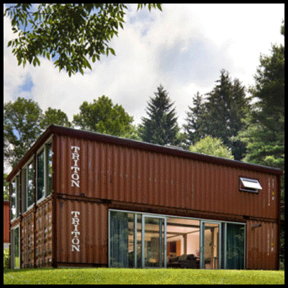 Projects built with shipping containers.